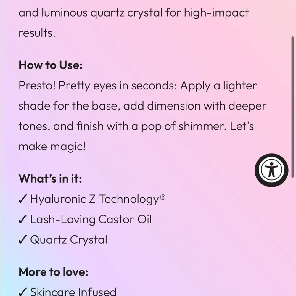Pretty Magic Pink and Purple Eyeshadow Palette 10 Shades